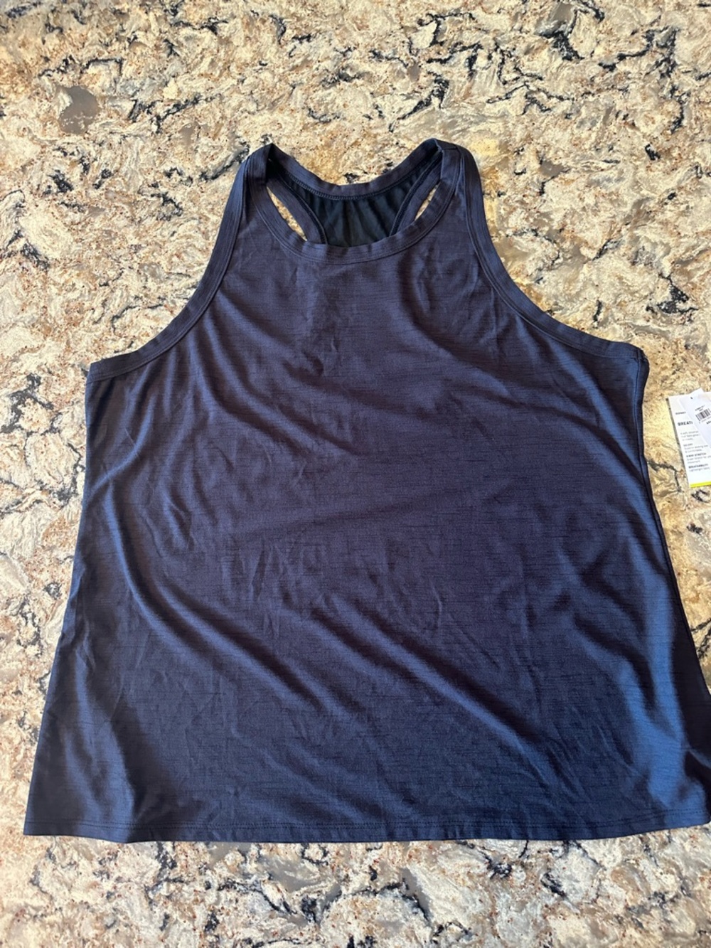 Old Navy Mesh Racerback Tank Active Wear Size XXL Gray Black New